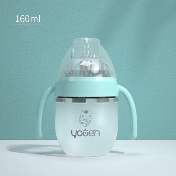Baby Silicone Soft Anti-Drop Bottle With Straw - Image 2
