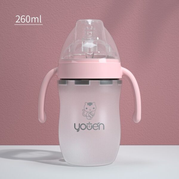 Baby Silicone Soft Anti-Drop Bottle With Straw - Image 6