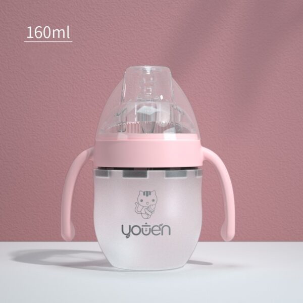 Baby Silicone Soft Anti-Drop Bottle With Straw - Image 4