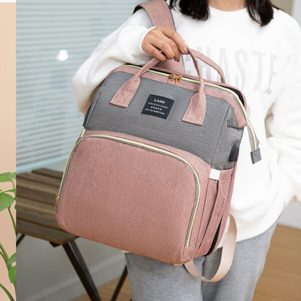 New Mummy Baby Crib Backpack Large Capacity Out Milk Insulated Bag Women - Image 7
