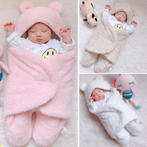 Baby Sleeping Bag Envelope for Newborn Baby Winter Swaddle Blanket - Image 4