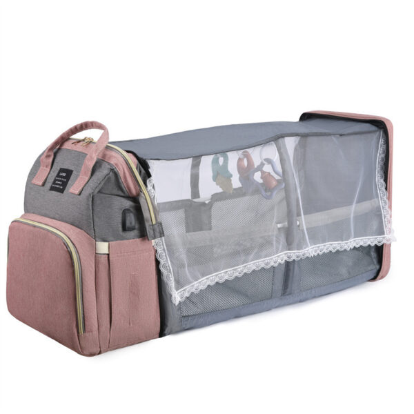 New Mummy Baby Crib Backpack Large Capacity Out Milk Insulated Bag Women - Image 9