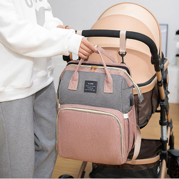New Mummy Baby Crib Backpack Large Capacity Out Milk Insulated Bag Women - Image 8