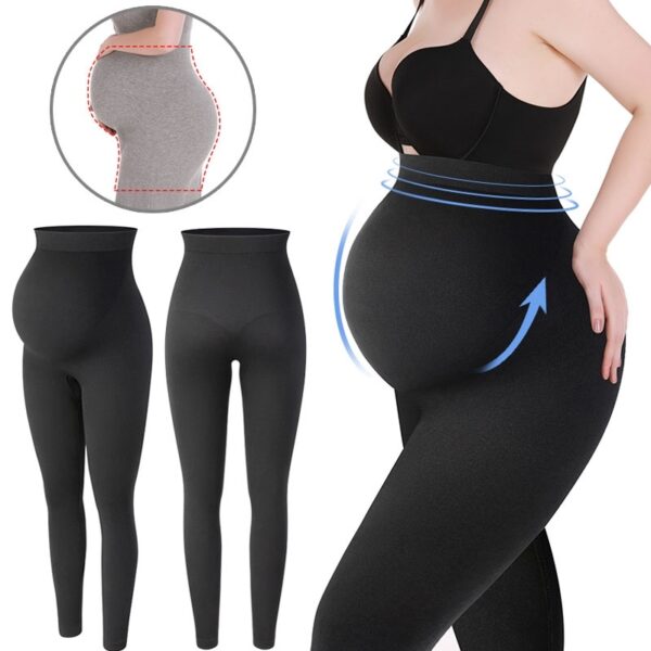 Maternity Leggings High Waist Pants Women Pregnancy Clothes - Image 4