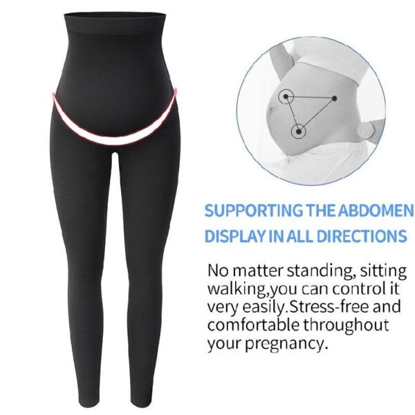 Maternity Leggings High Waist Pants Women Pregnancy Clothes - Image 8