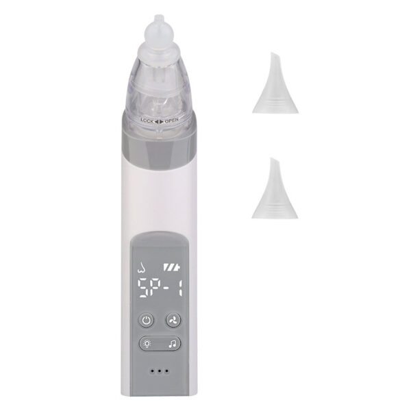 Nasal Aspirator Baby Electric Nasal Aspirator Newborn Baby Nose Cleaner Beauty Instrument Blackhead Remover Bab 2 In 1 - Image 2